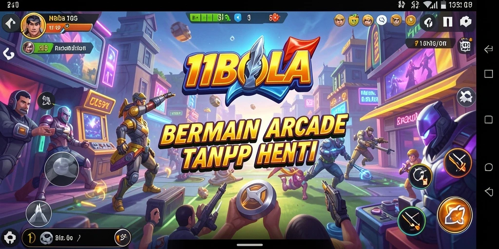Tampilan gameplay seru 11BOLA dengan grafik menarik dan tantangan beragam.