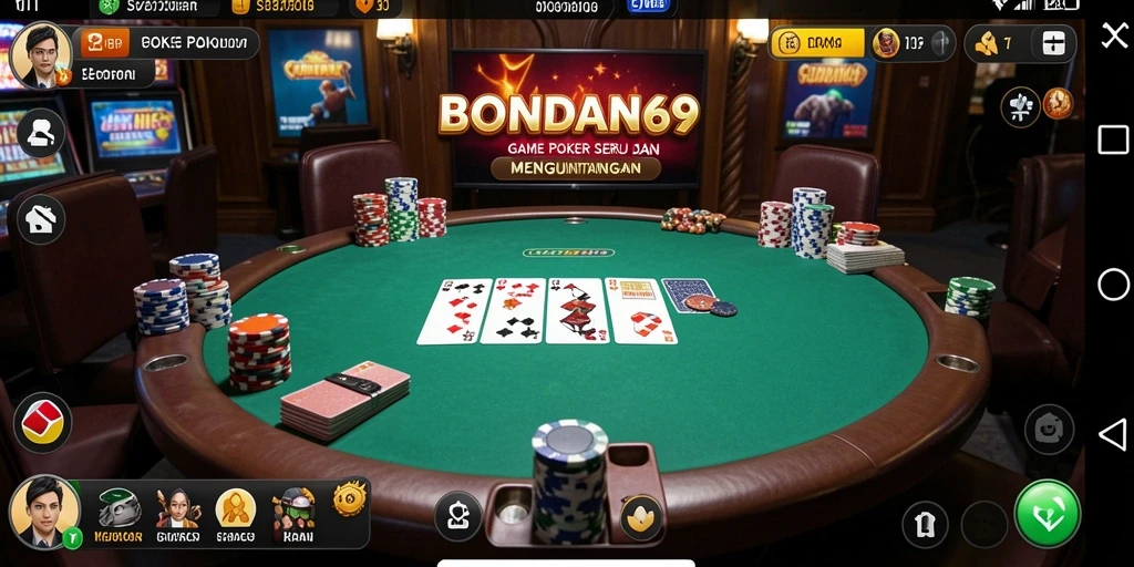 Tampilan menarik dari gameplay Poker BONDAN69 yang mengasyikkan.