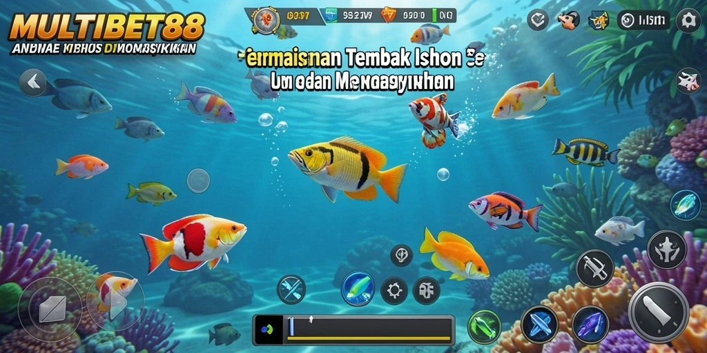Gameplay seru MULTIBET88 dalam aksi tembak ikan.