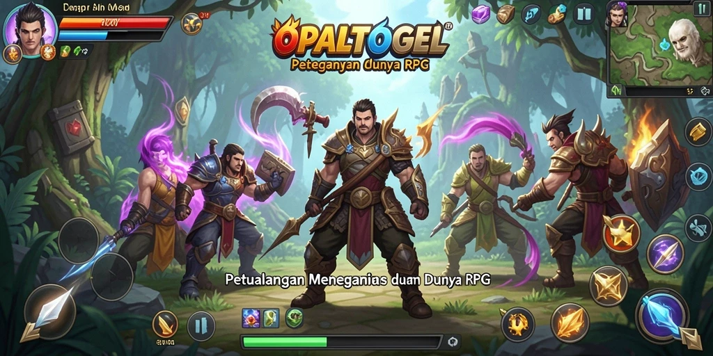 Tampilan gameplay menegangkan di dunia RPG OPALTOGEL.
