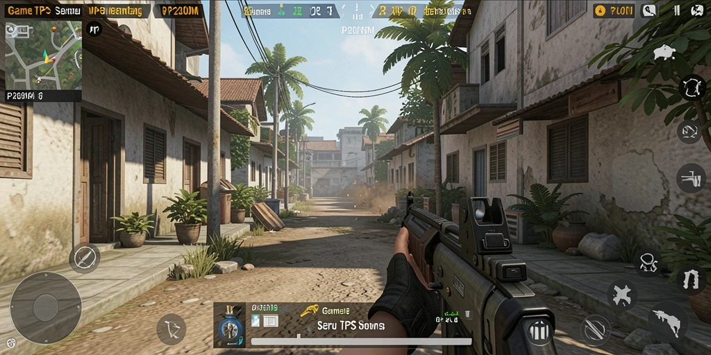 Tampilan menarik gameplay P200M dalam pertempuran TPS.