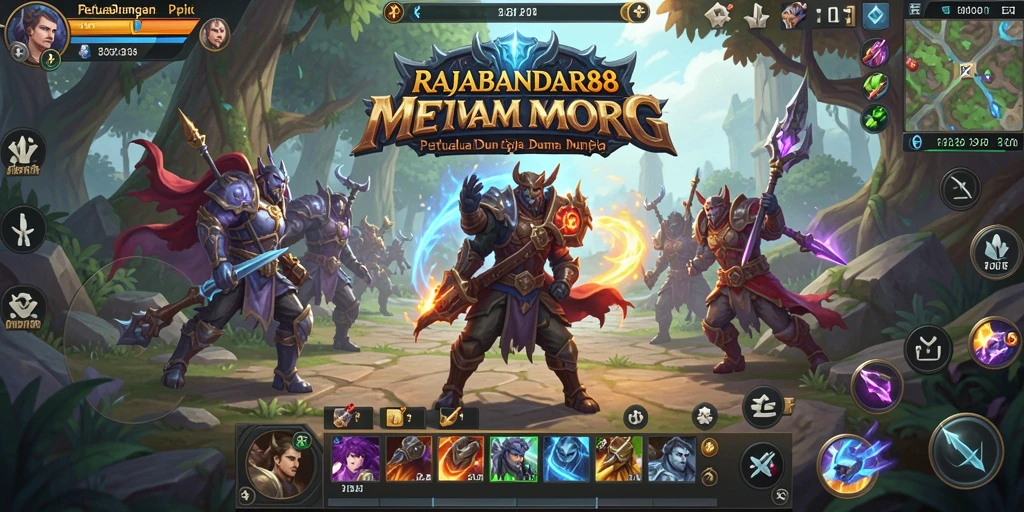 Screenshot gameplay RAJABANDAR88 dengan pertarungan menarik di dunia MMORPG.